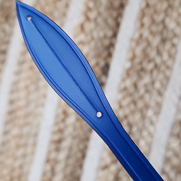 BNEW UNUSED LOUIS VUITTON LV BLUE MONCEAU LUGGAGE TAG with STAMP - Picture 6 of 8